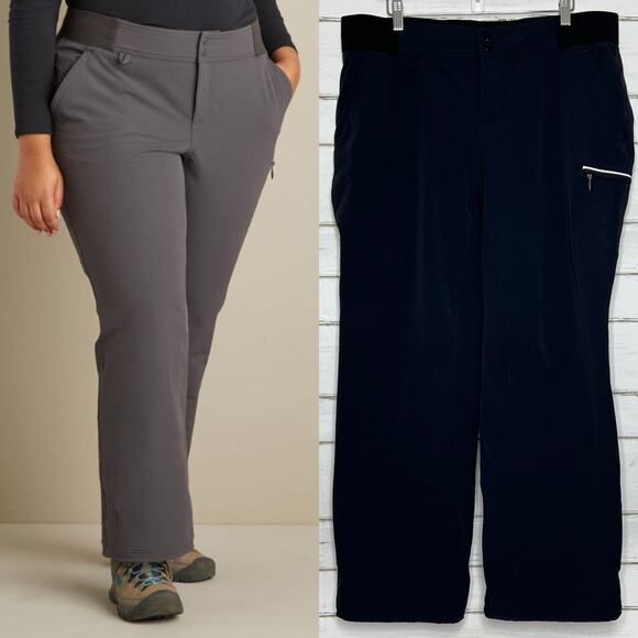 Duluth Trading Black Hills Water Repellent Straight Pants Plus Size 16W - Picture 1 of 14